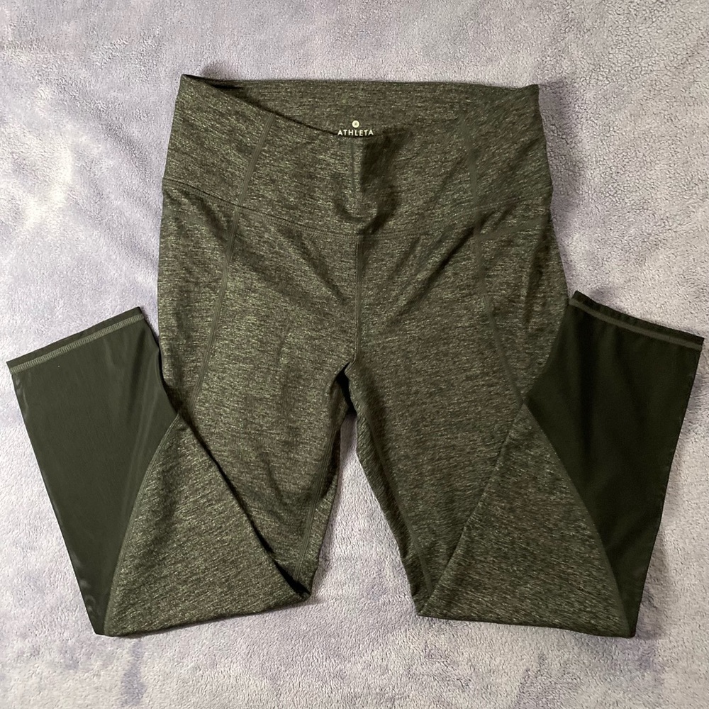 Gray Athleta Mesh Leggings
